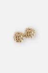 Self-portrait Gold Flower Cluster Earrings In Gold