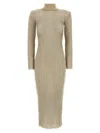 Self-portrait Self Portrait Maxi Lurex Knit Dress In Women In Brown