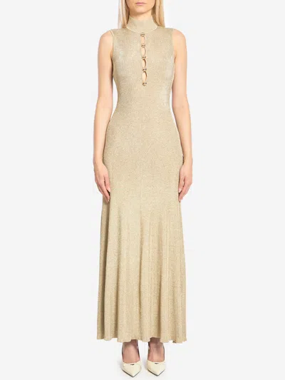 SELF-PORTRAIT GOLD MAXI DRESS