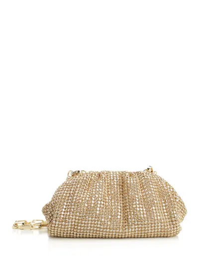 Self-portrait Gold Metal Mesh Clutch