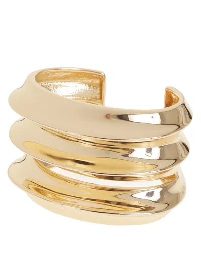 Self-portrait Gold Sculpted Cuff