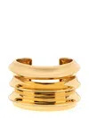 Self-portrait Gold Sculpted Cuff Bracelet In Gold