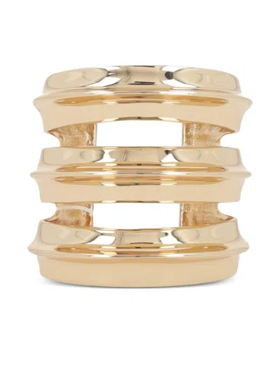 Self-portrait Gold Sculpted Double Cuff Accessories
