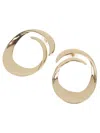 Self-portrait Sculptural Earrings With 18k Gold-plated Finish