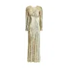 Self-portrait Gold Thread Long Dress