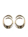 Self-portrait Gold Swirl Earrings Accessories In Gold