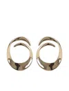 Self-portrait Gold Swirl Earrings Accessories