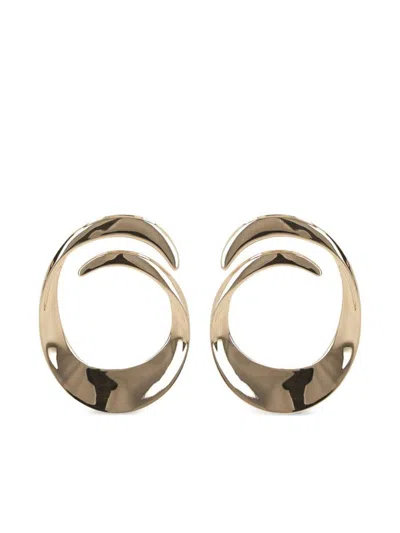 SELF-PORTRAIT SELF-PORTRAIT GOLD-TONE BRASS EARRINGS