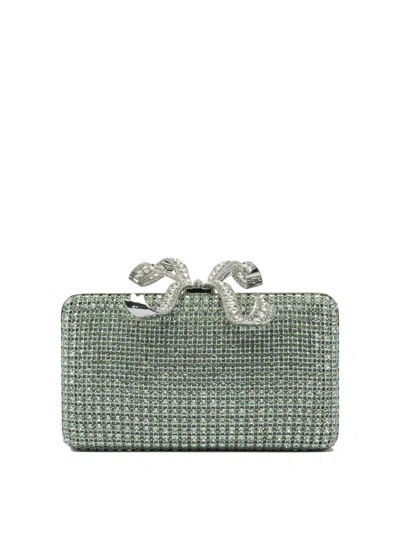 Self-portrait Green Crystals Clutch
