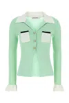 Self-portrait Self Portrait Women Green Viscose Blend Cardigan In Green