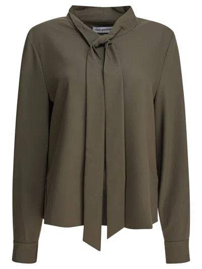 Self-portrait Green Wool Shirt