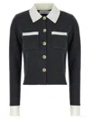Self-portrait Self Portrait Women Wool Blend Cardigan With Contrasting Collar