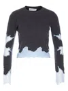 Self-portrait Self Portrait Women Contrast Lace Sweater In Gray