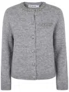 SELF-PORTRAIT GREY MELANGE CARDIGAN,AW24.064CGR