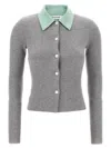Self-portrait Grey Merino Wool Sweaters And Cardigans Gray