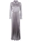 Self-portrait Pleated Shirt Maxi Dress