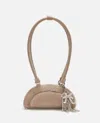 Self-portrait Self Portrait Women Suede Shoulder Bag With Charms