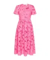 Self-portrait Midi Lace Dress In Pink