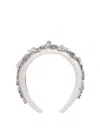 Self-portrait Crystal Embellished Satin Hair Accessories