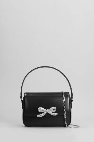 Self-portrait Hand Bag In Black