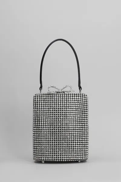 Self-portrait Hand Bag In Silver Brass