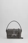 Self-portrait Hand Bag In Silver Polyester In Silver
