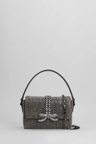 Self-portrait Hand Bag In Silver Polyester
