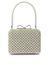 Self-portrait Hand Bag With Pearls In Sand