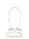 Self-portrait Cream Leather Curved Mini Shoulder Bag Beige