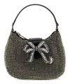 Self-portrait Multi Rhinestone Crescent Micro Bag In Multicolor
