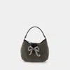 Self-portrait Self Portrait Mini Crescent Bow Bag With Crystals In Multicolour