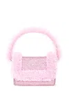 Self-portrait X Christopher Kane Lace And Crystal-embellished Top Handle Bag In Pink