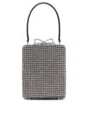 Self-portrait Crystal-embellished Fishnet Top Handle Bag
