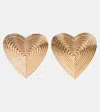 Self-portrait Heart Earrings In Gold