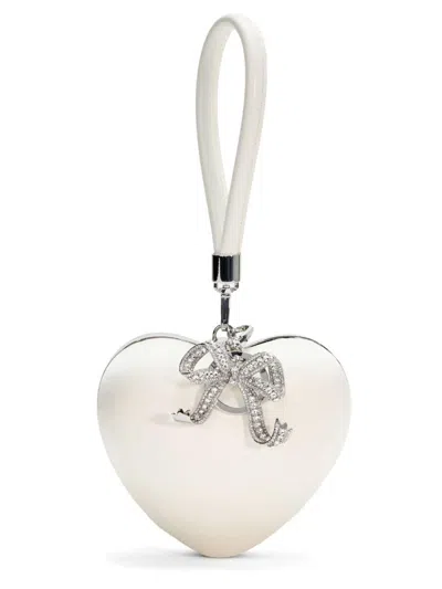 Self-portrait Heart Pochette In White