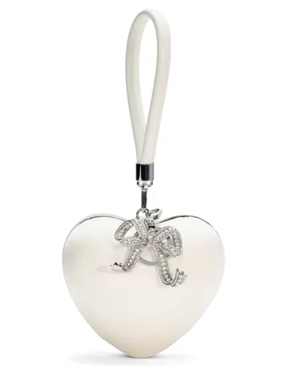 Self-portrait Heart Pochette In Ivory