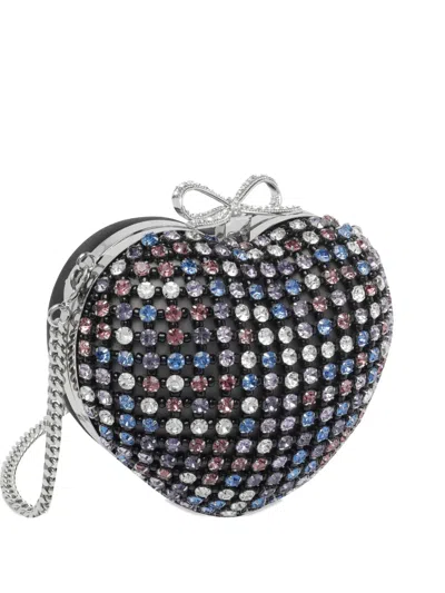 Self-portrait Heart-shaped Mini Clutch Bag In Multi