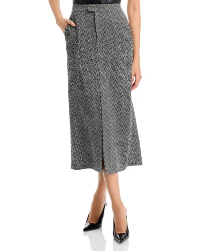 SELF-PORTRAIT SELF-PORTRAIT HERRINGBONE MIDI SKIRT