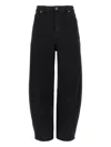 Self-portrait High-waisted Relaxed Fit Black Jeans In Black
