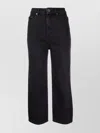 Self-portrait High Waist Cropped Straight-leg Jeans