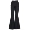 Self-portrait High-waisted Flare Jeans For In Black