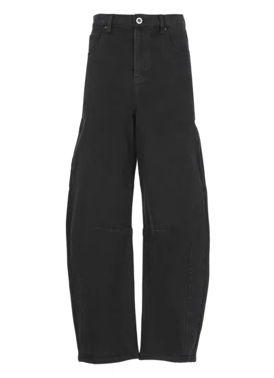 Self-portrait High-waisted Relaxed Fit Black Jeans