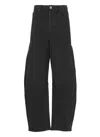 Self-portrait High-waisted Relaxed Fit Black Jeans In Black