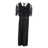 Self-portrait Hinkley Off-shoulder Midi Dress In Black Polyester In Black