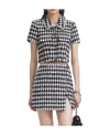 Self-portrait Self Portrait Mini Wrap Skirt In Boucle Tweed In Black