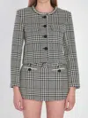 Self-portrait Wool Houndstooth Tailored Jacket Jackets Multicolor