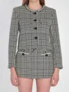 Self-portrait Wool Houndstooth Tailored Jacket Jackets Multicolor