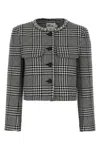 Self-portrait Wool Houndstooth Tailored Jacket Jackets Multicolor