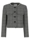Self-portrait Wool Houndstooth Tailored Jacket Jackets Multicolor