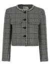 Self-portrait Wool Houndstooth Tailored Jacket Jackets Multicolor